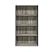 Furinno Pasir 4 Tier Open Shelf, French Oak Grey