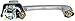 Dorman 93504 Exterior Door Handle Compatible with Select Dodge/Plymouth Models, Chrome