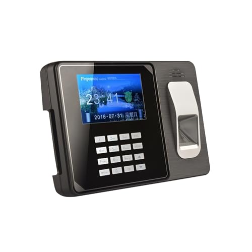 Reloj de control horario, /ip Batería de respaldo Huella digital Máquina control asistencia Tarjeta Reloj al empleado para pequeñas empresas