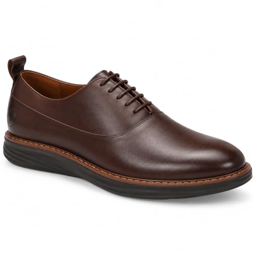 Image of Legwork Crossover Oxfords 2.0 - Italian Leather Hybrid Dress Shoes with Extralight Rubber Outsole | Ultra-Lightweight & Comfortable Oxford Wingtip | All Elegance