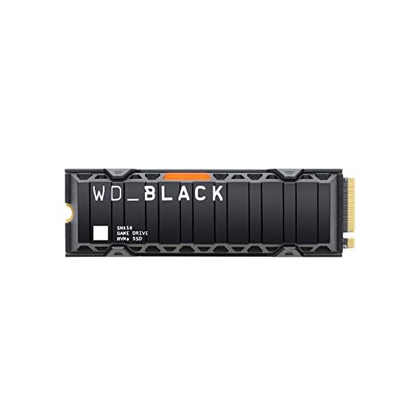 WD_BLACK SN850 500 GB SSD con disipador PCIe Gen4 hasta 7000 MB/s