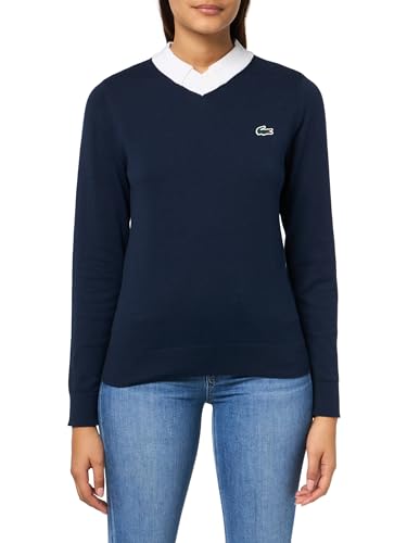 Lacoste Women's Sport Cotton Pima Technical Knit Golf Sweater