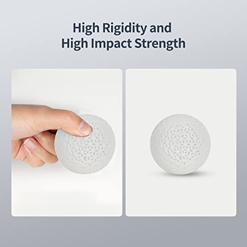 Image of ANYCUBIC Tough Resin 2.0, 3D Printer Resin with Upgraded High Toughness and High Precision, 365-405nm Fast Curing 3D Resin for 4K 8K LCD /DLP /SLA 3D Printing (White, 1kg)