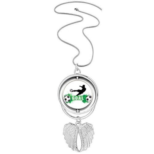 Collier Penalty Kick Soccer Football ailes d'ange pour afficher sa passion avec classe