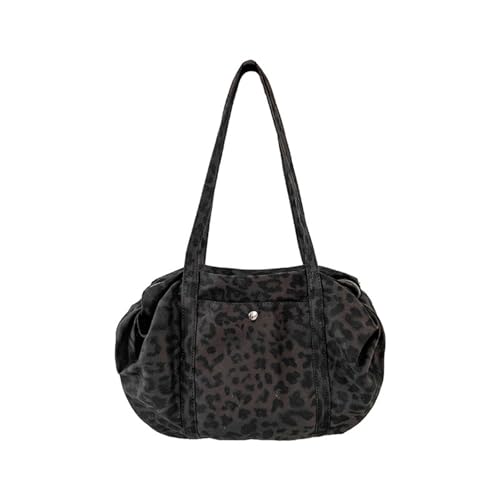 Sac à bandoulière en coton léopard coréen pour femme active
