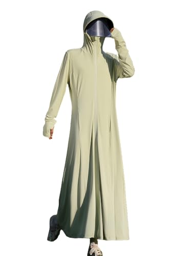 Full Body Coverage Sun Protection Clothing Women with Sunshield Visor UV Protection UPF50+ Cooling Sun Clothes