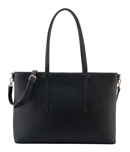 Sac à épaule Eiby Shopper Black noir au quotidien, le cabas idéal pour le bureau