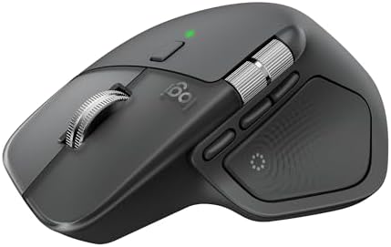 ロジクール MX MASTER 4 アドバンスド ワイヤレス マウス 触覚フィードバック 静音 MX2400GR Logi Bolt Bluetooth Unifying非対応 8000dpi 高速スクロールホイール USB-C 充電式 無線 MX2400 グラファイト 国内正規品