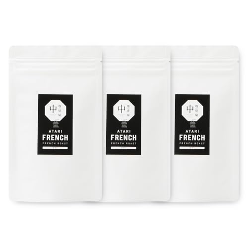 [3回定期便]珈琲屋 中-ATARI- FRENCH (深煎り) French roast 100g×3袋×3回 CO-43 (豆タイプ)