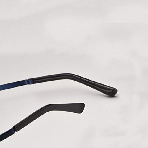 Okulary antyniebieskie i chroniące przed promieniowaniem UV dla mężczyzn, TR lekkie i inteligentne okulary półekranowe Progressive Multi-ogniskowa z zoomem (+ 1,00 + 3,00)