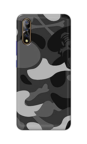Image of Printed Hard Back Cover Case for Vivo S1 | Vivo Z1x Back Cover (Army Pattern) -203