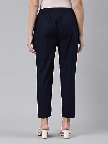 Image of TWIN BIRDS 100% Woven Cotton Fabric Kurti Pant /Trousers with Functional Pocket for Women