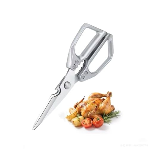 Multifunktionale Küchenschere Edelstahl – Scharfe Haushaltsschere & Geflügelschere,...
