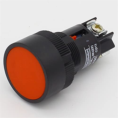 Bouton poussoir momentané 22mm rouge résolvant les erreurs de câblage avec ses blocs NO NC