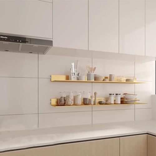 Étagère murale en alliage d'aluminium avec éclairage LED pour salon