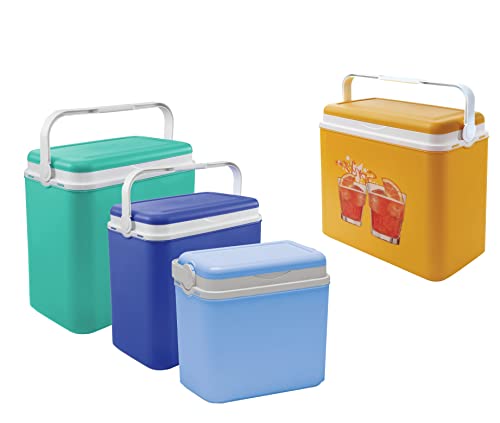 Passive Kühlbox aus Kunststoff mit Polystyrol-Isolierung (10 L, Hellblau) – Ansicht 4