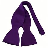TigerTie satin soi-même nouer N ud papillon en dunkles lila violet unicolor + boîte...