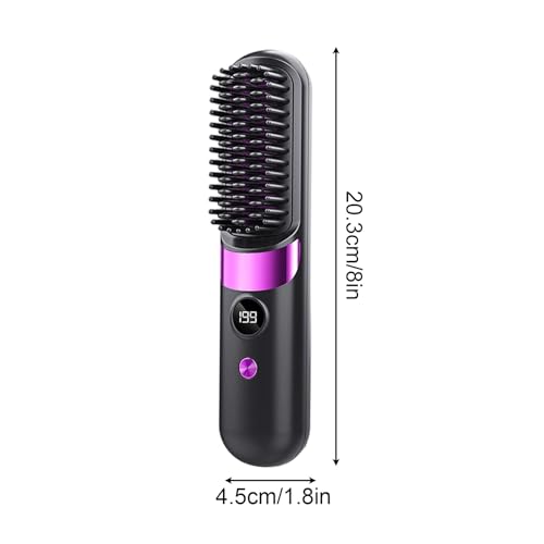 Brosse à cheveux sans fil rechargeable USB avec 4 températures - 6