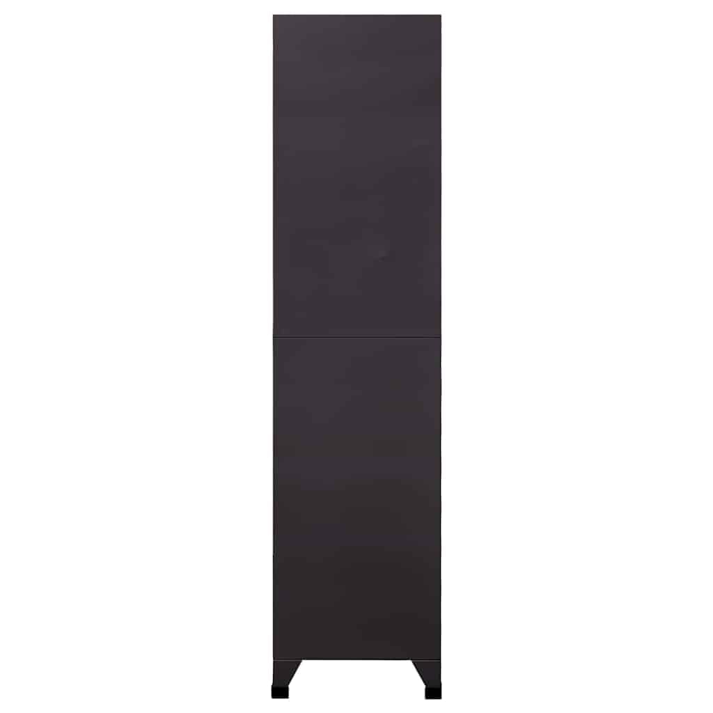 Schließfachschrank Anthrazit 90x40x180 cm Stahl Spind mit 15 Türen