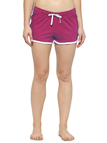 Image of KOTTY Solid Women Purple Night Shorts (Purple,36)