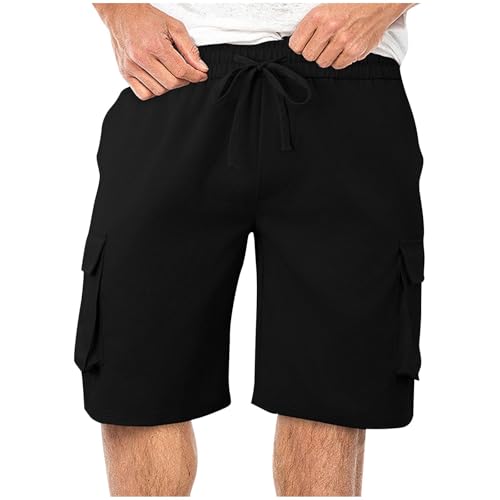 Bermuda Shorts for Men Trendy Stylish Elastic Waist Water Board Shorts Joggers Casual Summer Beach Vacation Outfits