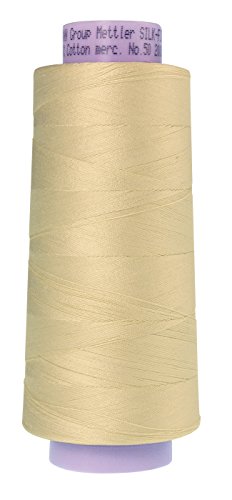 Hilo Mettler Silk-Finish Cotton 2000 yd Blanco Antiguo miniatura 1