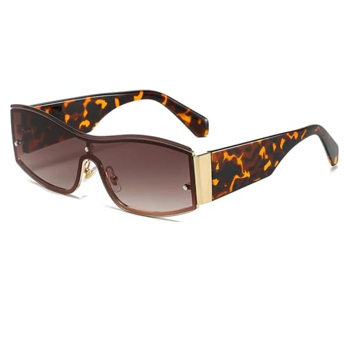 Lunettes de soleil de luxe monobloc sans monture au design elegant pour sublimer votre style