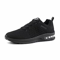 Basket Femme Chaussures de Course Respirant Chaussures de Sport Sneaker Légères Air Chaussures de Running Athlétique Fitness Jogging Outdoor Gym Noir EU 43