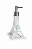 White Paris Eiffel Tower Liquid Soap or Lotion Dispenser