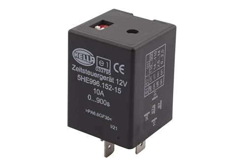 HELLA Relé temporizador - 12V - Número de conexiones: 5 - contacto conmutador - ECE - 5HE 996 152-151