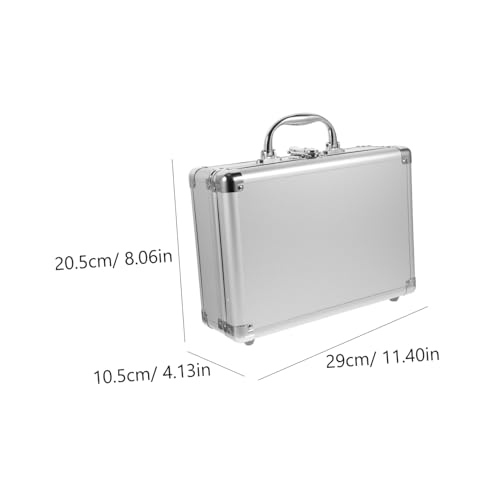 Small Aluminum Alloy Suitcase Men's Metal Case for Tools Cameras Cosmetics Hard Storage Box2
