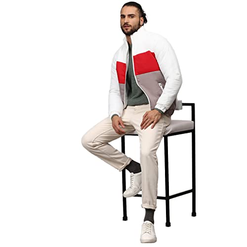 Image of CAHOOT Men Solid Full Sleeve Multicolor Stylish Casual Windcheater Casual & Bomber Jackets
