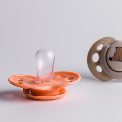 Tommee Tippee Anytime Matte Pacifiers, 18-36 Months, Symmetrical Baglet, BPA-Free Binkies, Blue, Green and Red, Pack of 6