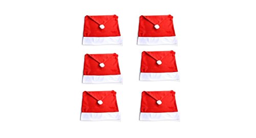 Santa Hat Christmas Chair Covers Set Of 4 Table Decorations For Xmas
