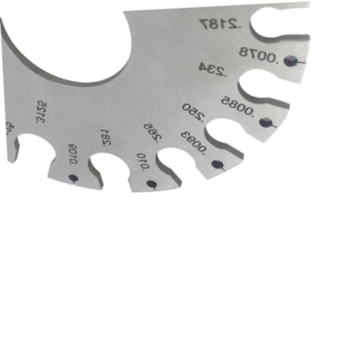OUNONA Calibrador de espesor de metal de acero inoxidable, alta precisión, herramienta portátil para inspección miniatura 6