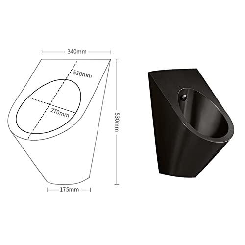 OTQEFTN Wall-Mounted Male Urinal,Automatic Induction Urinal Small Commercial Vertical Drainage Public Toilets