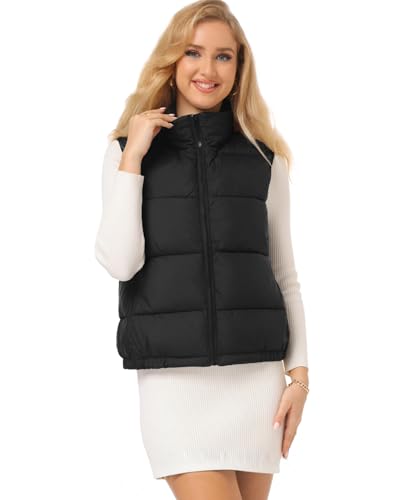 Women's Puffer Vest - Lightweight, Water Repellent, 4 Pockets, for Fall & Winter2