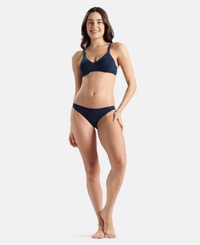 Image of Jockey SS02 Women Super Combed Cotton Elastane Stretch Low Waist Bikini