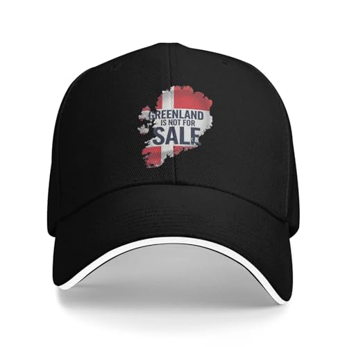 YUHUPMXAV Groenlandia no es para Gorras de béisbol Casuales Caza de Gorra de Camionero de Primavera Caza de Camping, Gorra Snapback para Hombres Gorras Vintage para Adultos