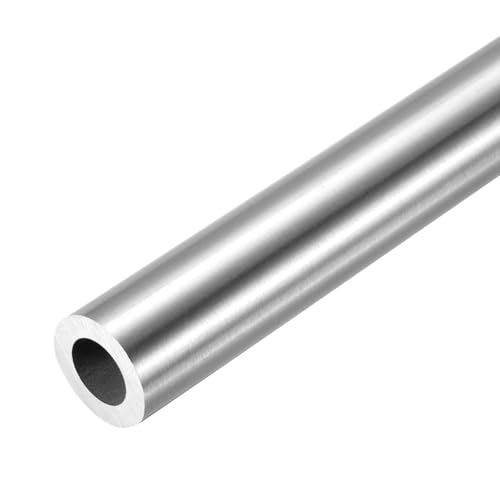 Sourcing map Tubo de acero inoxidable 304, 8 mm ID x 14 mm OD, 250 mm de longitud, tubo de metal redondo sin costura para proyectos DIY industriales