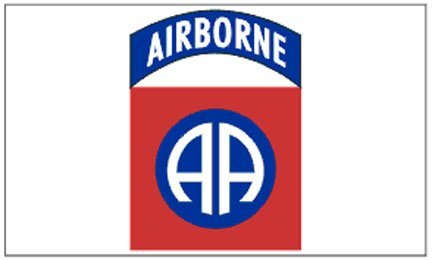 3x5ft Polyester 82nd Airborne white Flag #F1312