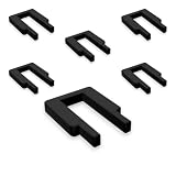 Set di 6 clip clip di bloccaggio ruota per binario cestello lavastoviglie compatibile con Miele – Ricambio cod. 9759810