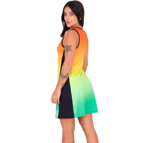 KIT 3 VESTIDOS DE BEACH TENNIS DRY FIT LATERAL ACOMPANHA SHORT BOLSOS…