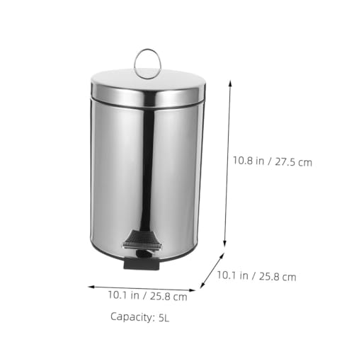 Caneca de basura rectangular de acero inoxidable MAGICLULU miniatura 2