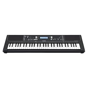 Yamaha PSR-E373 Portable Keyboard, zwart – keyboard met 61 aanslaggevoelige toetsen – ideaal voor beginners – hoogwaardige klanken en begeleidingen