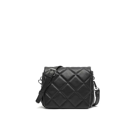 MISAKO Colxito bolso bandolera pequeño acolchado - Bolso casual de moda para mujer - Cómodo y resistente Colxito Negro 13 X 17 X 5 cm