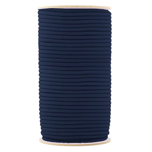 Mandala Crafts 2mm Navy Blue Elastic Cord for Jewelry Making - 76 Yds Stretchy Cord Round Elastic Strings for Bracelets Making String - Stretchy String for Crafts Beading