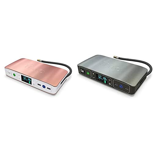 Halo Bolt Air 58830 Mwh Portable Emergency Power Kit, 4 Interchangeable Air Nozzles, Car Jump Starter - Rose Gold & Bolt Air 58830 Mwh Portable Emergency Power Kit,Grey #TOP13
