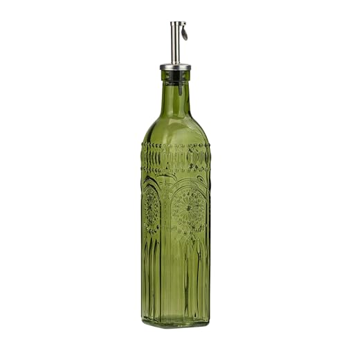 10 Strawberry Street Devonshire Textured Glass Oil Cruet (Sage)