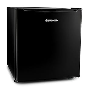 Subcold Eco35F Mini Freezer | 4-Star Table Top Unit | Small Energy-Efficient Appliance with Adjustable Thermostat & Reversible Door | Customisable Storage Removable Shelf (Black)